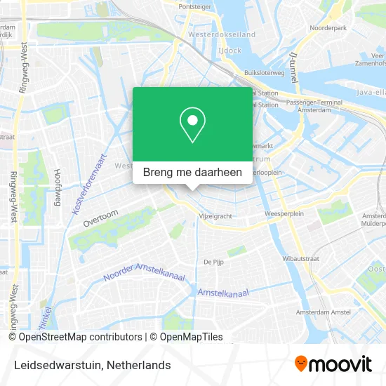 Leidsedwarstuin kaart