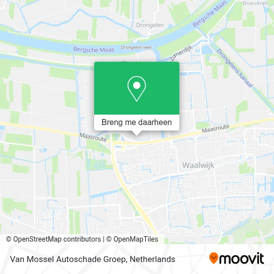 Van Mossel Autoschade Groep kaart