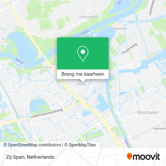 Zij-Span kaart