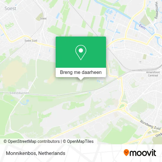 Monnikenbos kaart