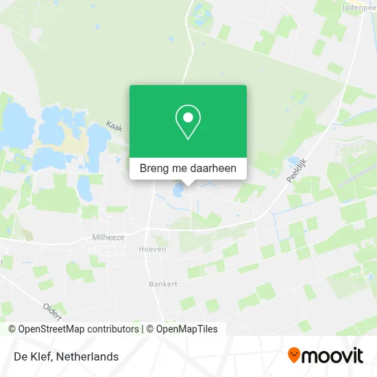 De Klef kaart