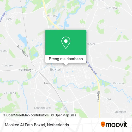 Moskee Al Fath Boxtel kaart