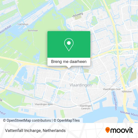 Vattenfall Incharge kaart