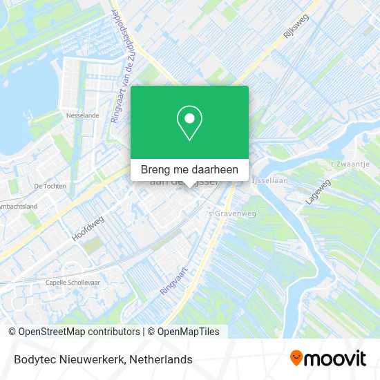Bodytec Nieuwerkerk kaart