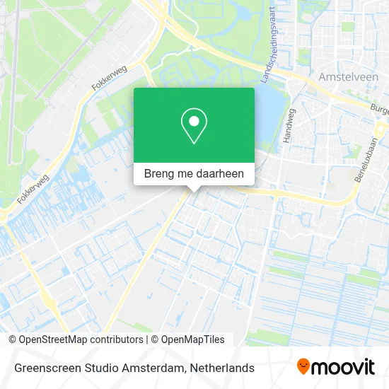 Greenscreen Studio Amsterdam kaart