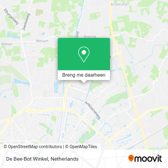 De Bee-Bot Winkel kaart