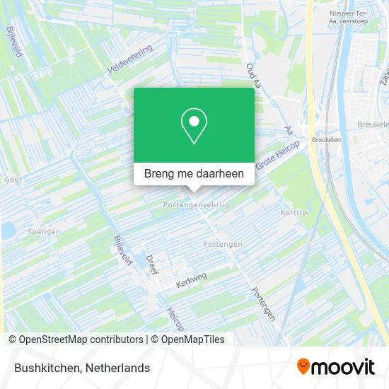 Bushkitchen kaart