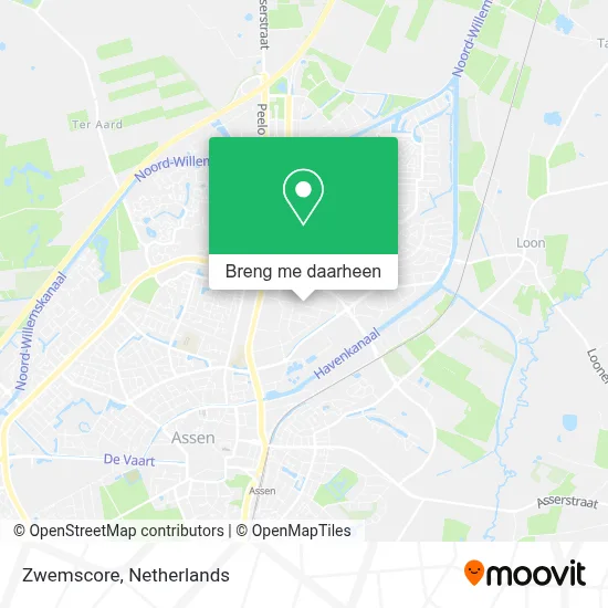 Zwemscore kaart
