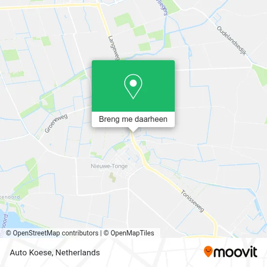 Auto Koese kaart