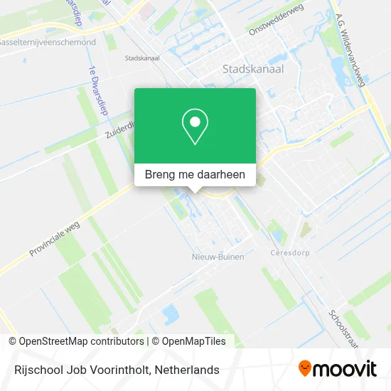 Rijschool Job Voorintholt kaart