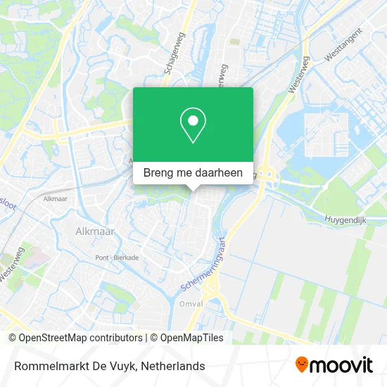Rommelmarkt De Vuyk kaart