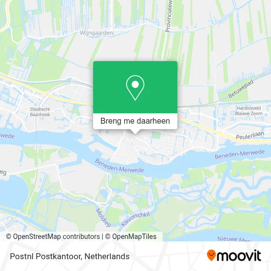 Postnl Postkantoor kaart