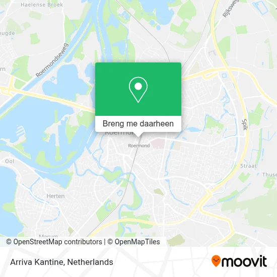 Arriva Kantine kaart