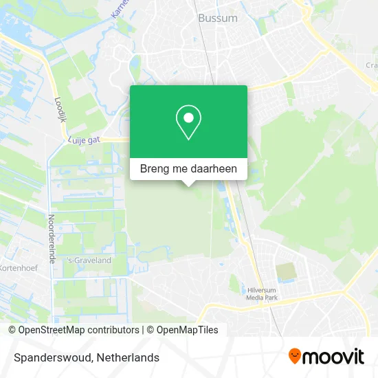 Spanderswoud kaart
