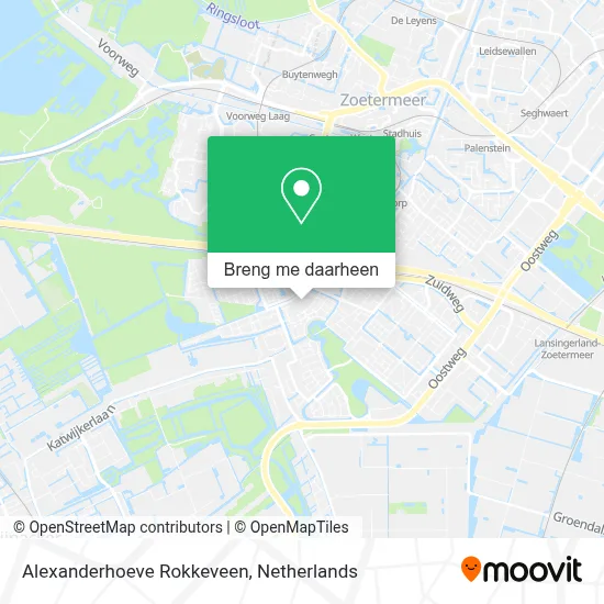Alexanderhoeve Rokkeveen kaart