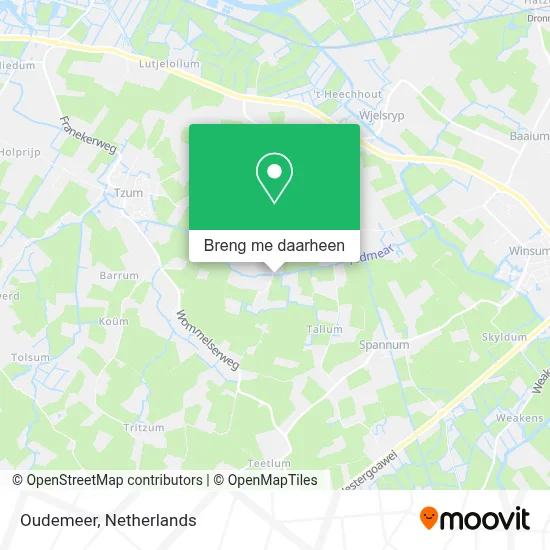 Oudemeer kaart