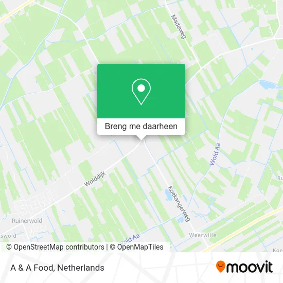 A & A Food kaart