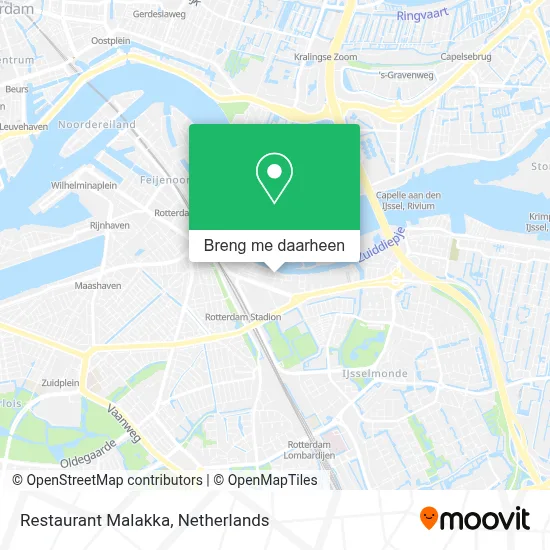 Restaurant Malakka kaart