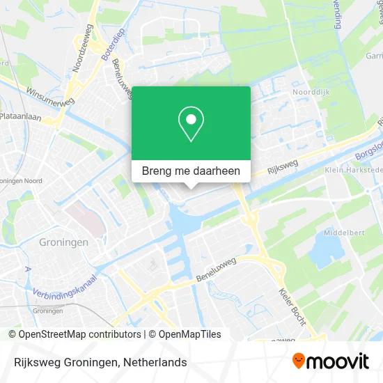 Rijksweg Groningen kaart