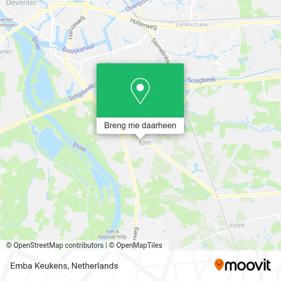 Emba Keukens kaart