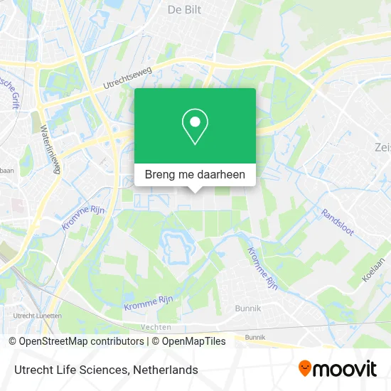 Utrecht Life Sciences kaart