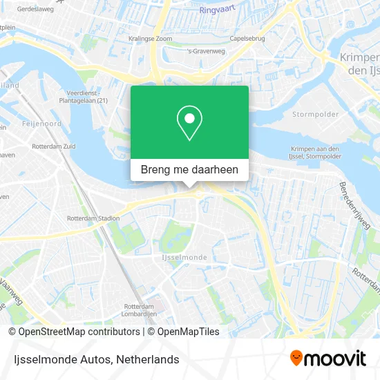 Ijsselmonde Autos kaart
