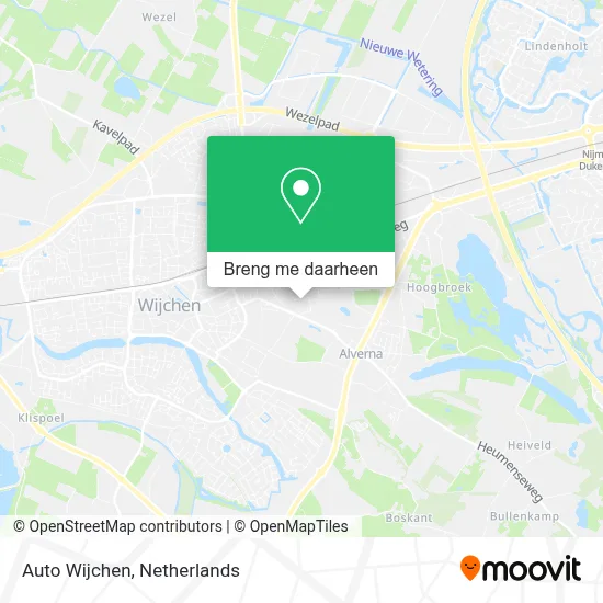 Auto Wijchen kaart