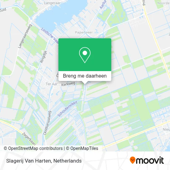 Slagerij Van Harten kaart
