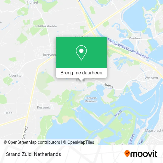 Strand Zuid kaart