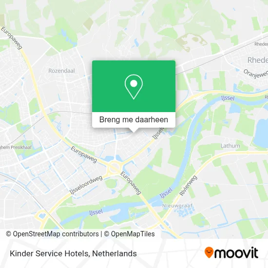 Kinder Service Hotels kaart