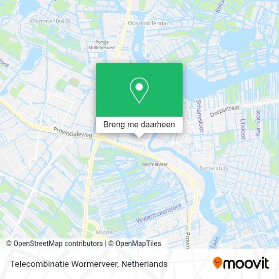 Telecombinatie Wormerveer kaart
