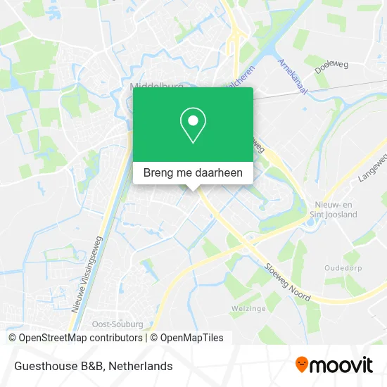 Guesthouse B&B kaart