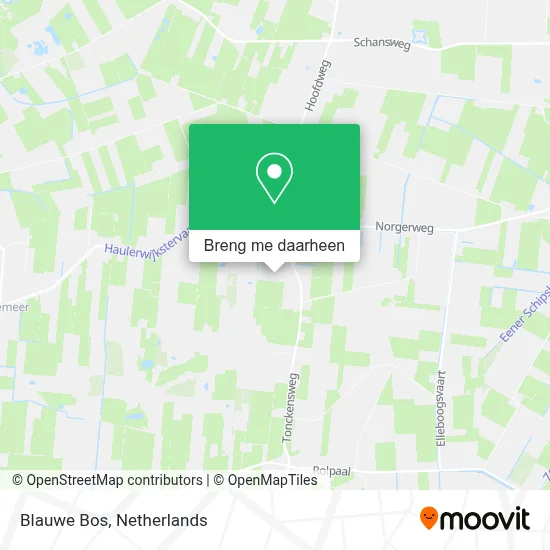 Blauwe Bos kaart