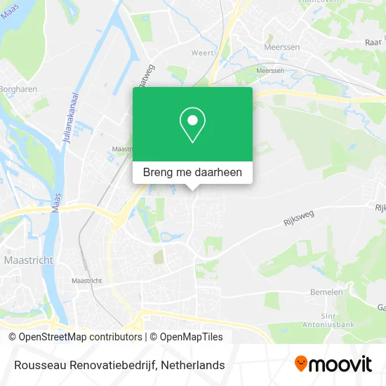 Rousseau Renovatiebedrijf kaart