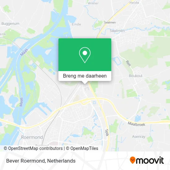 Bever Roermond kaart