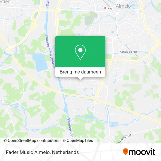 Fader Music Almelo kaart