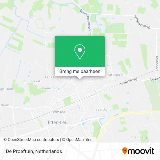 De Proeftuin kaart