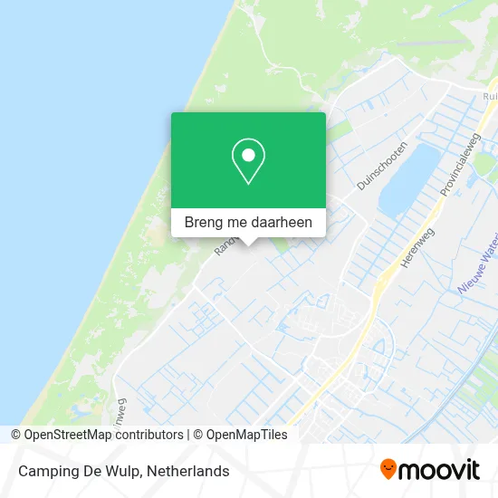 Camping De Wulp kaart