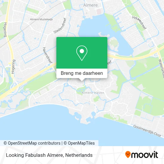 Looking Fabulash Almere kaart