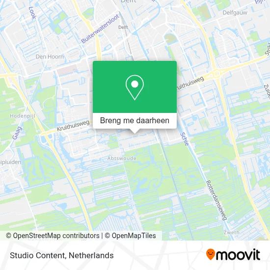 Studio Content kaart