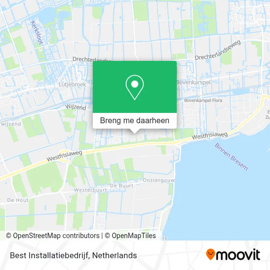 Best Installatiebedrijf kaart