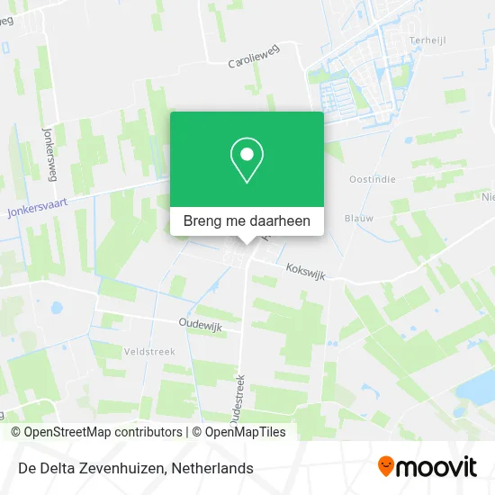 De Delta Zevenhuizen kaart