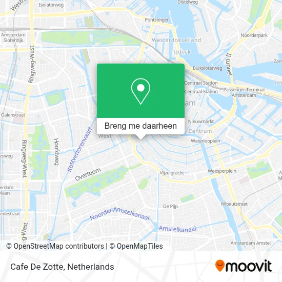 Cafe De Zotte kaart