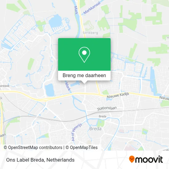 Ons Label Breda kaart