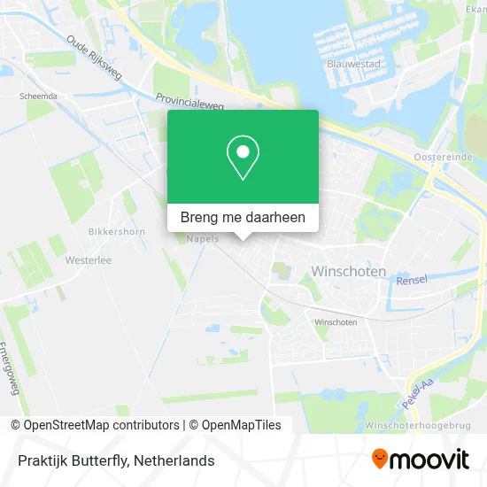Praktijk Butterfly kaart