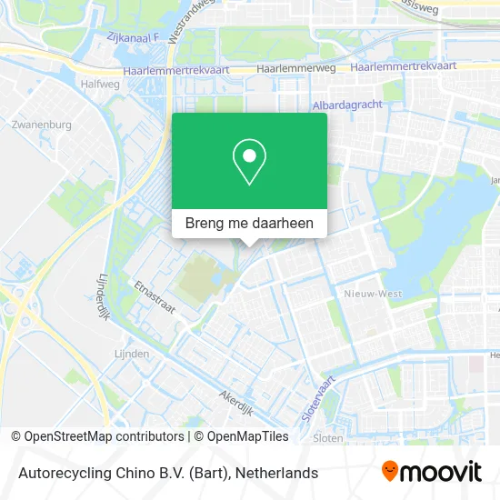 Autorecycling Chino B.V. (Bart) kaart