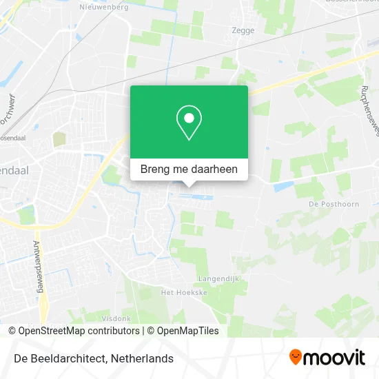 De Beeldarchitect kaart