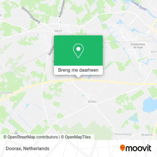 Doorax kaart