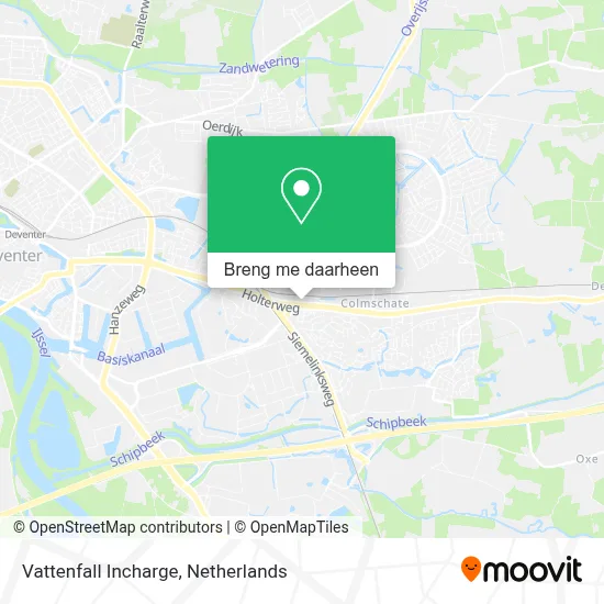 Vattenfall Incharge kaart