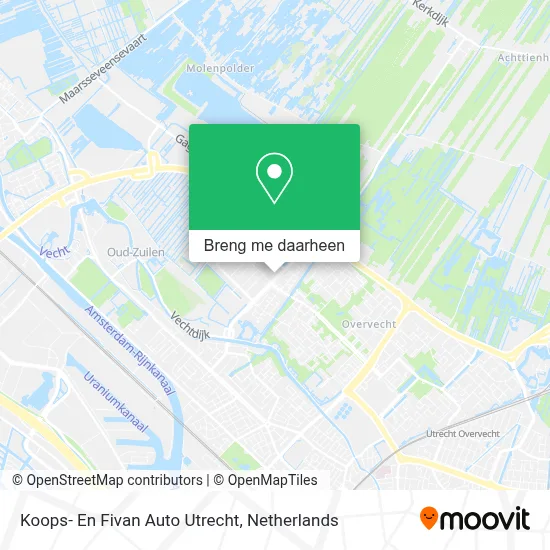 Koops- En Fivan Auto Utrecht kaart